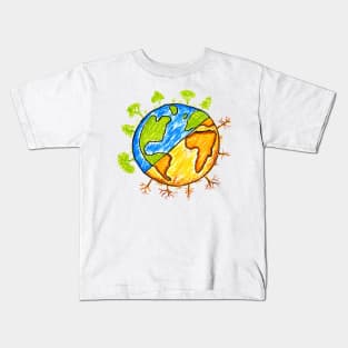 Save green planet Kids T-Shirt